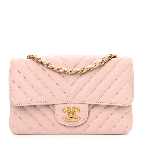 chanel pink mini chevron|CHANEL Calfskin Chevron Quilted Mini Rectangular Flap Light .